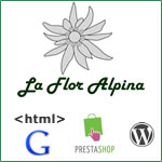 logotipo creado para la flor alpina